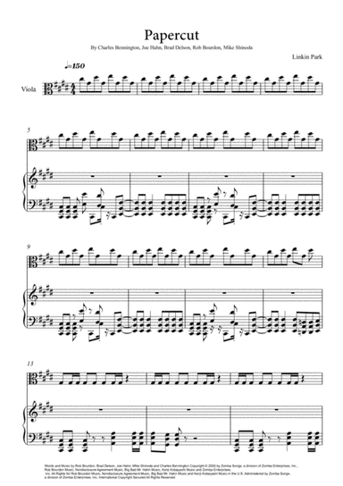 Papercut (arr. André Laitano)