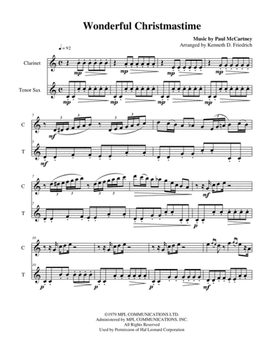 Wonderful Christmastime (arr. Kenneth D. Friedrich)