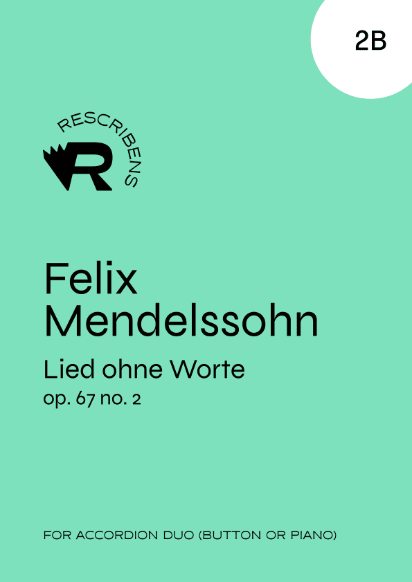 Lieder ohne Worte op.67 n.2 (2B) (arr. Stefano Arato)