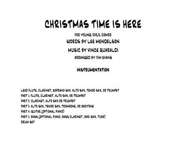 Christmas Time Is Here (arr. Jim Evans)