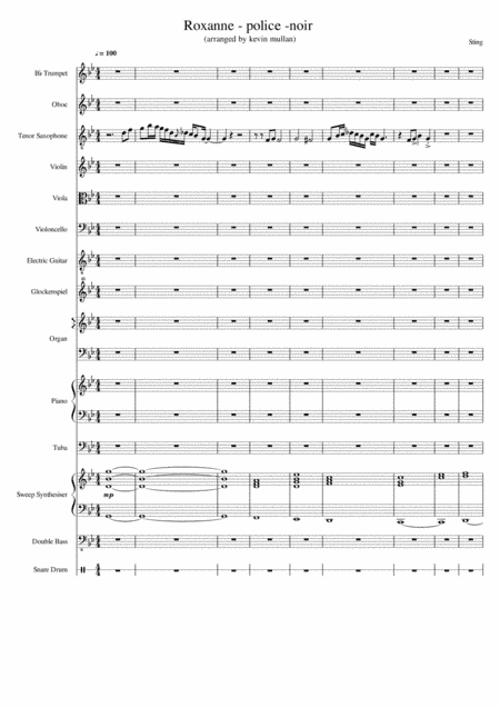 Roxanne (arr. Kevin Mullan)