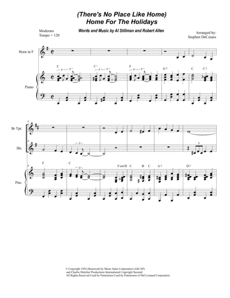 (There's No Place Like) Home For The Holidays (arr. Stephen DeCesare)