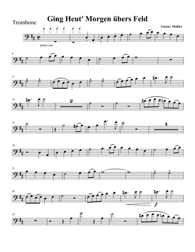 Mahler Songs of a Wayfarer No. 2 (arr. Philip Brink)