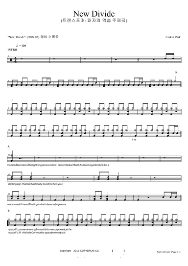 New Divide (arr. COPYDRUM)