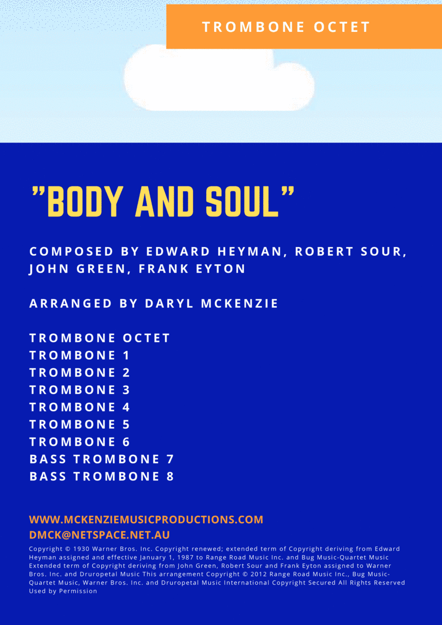 Body And Soul (arr. Daryl McKenzie)