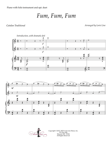 Fum, Fum, Fum (arr. Lorie Line)