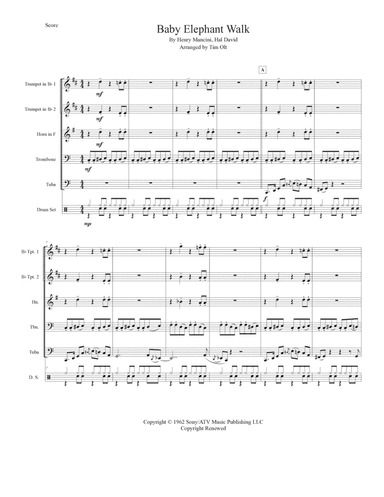 Baby Elephant Walk (arr. Tim Olt)