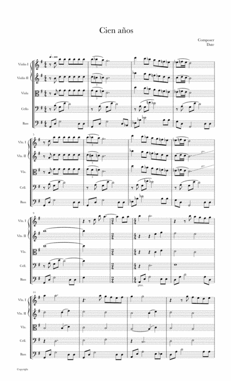 Cien Años (arr. Ulises López Luna)
