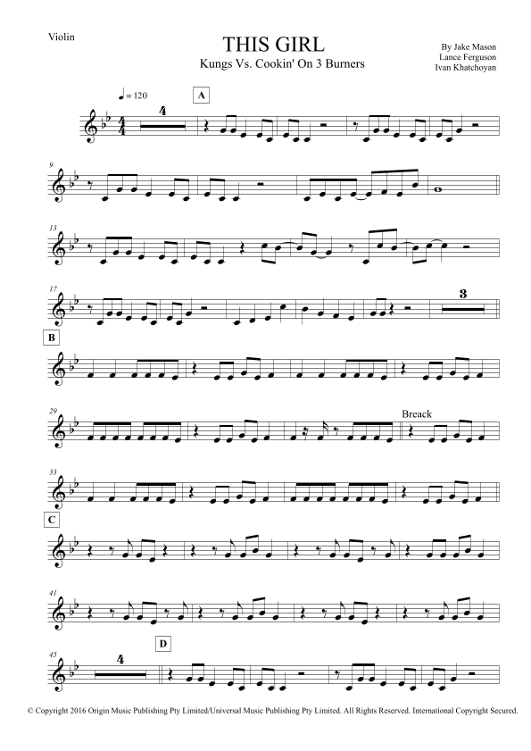 This Girl (arr. Leo Silva)