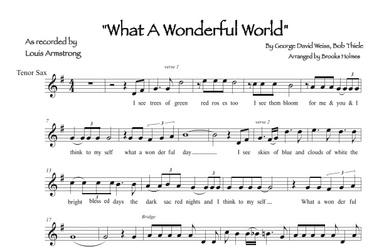 What A Wonderful World (arr. Brooks Holmes)