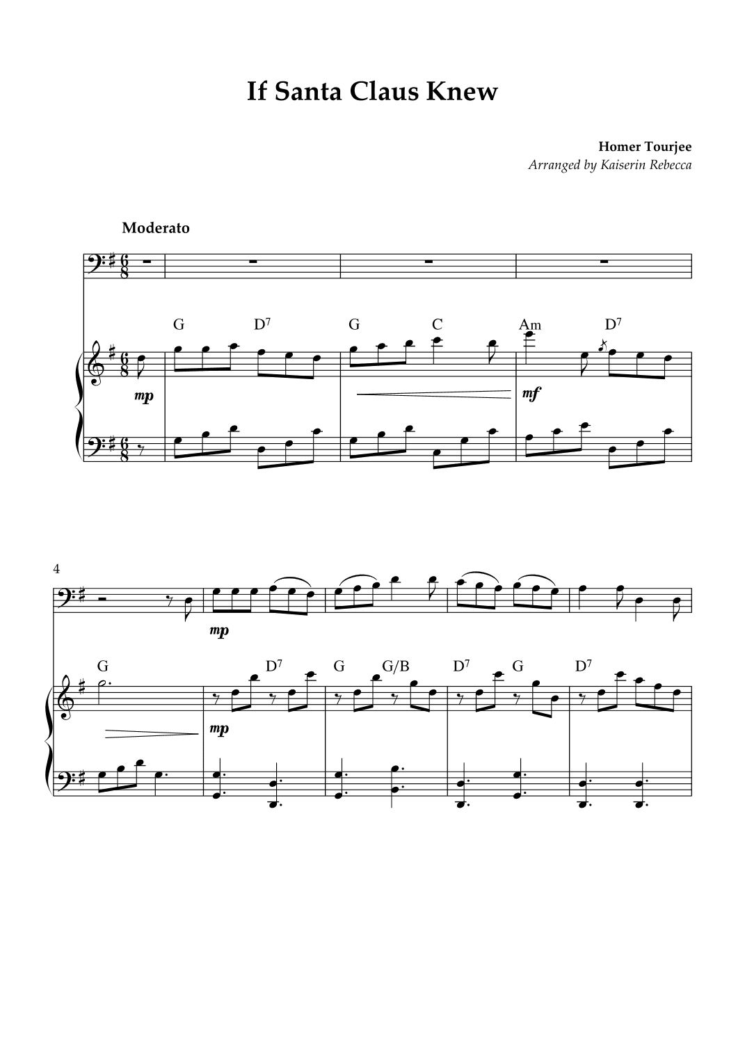 If Santa Claus Knew (arr. Kaiserin Rebecca)