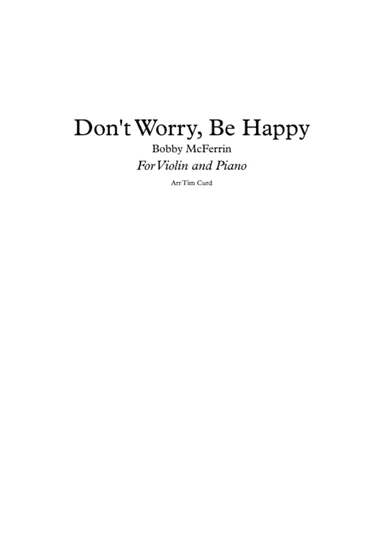 Don't Worry, Be Happy (arr. Tim Curd)