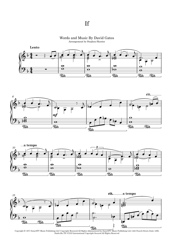 If (arr. Stephen Shooter)