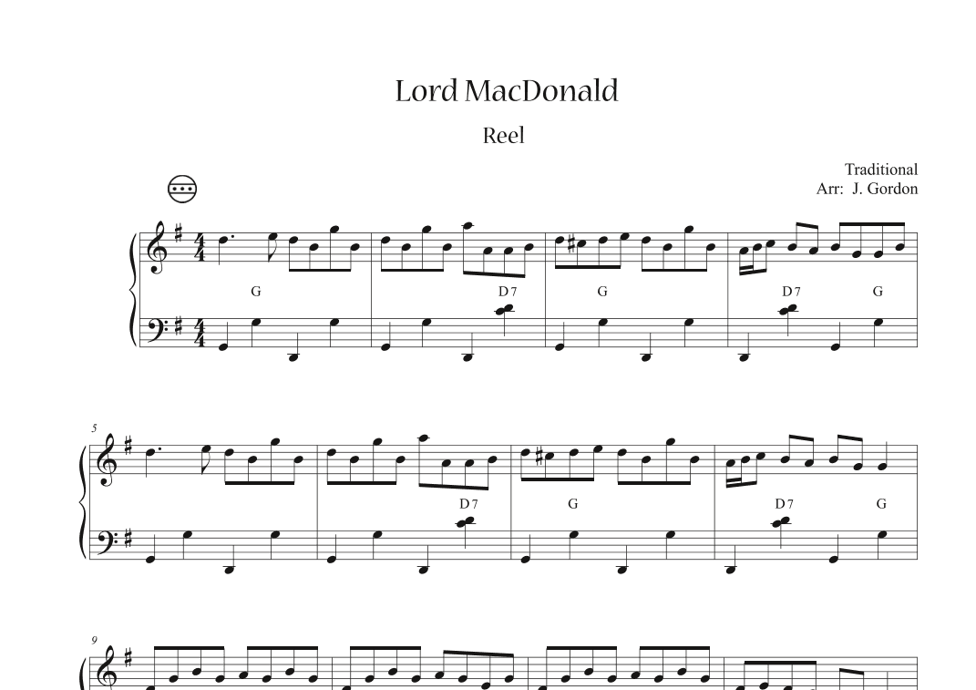 Lord MacDonald (arr. Julia Gordon)