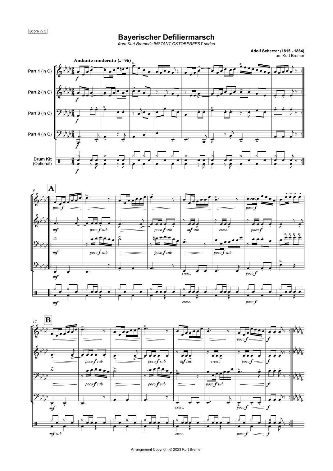 Bayerischer Defiliermarsch (arr. Kurt Bremer)