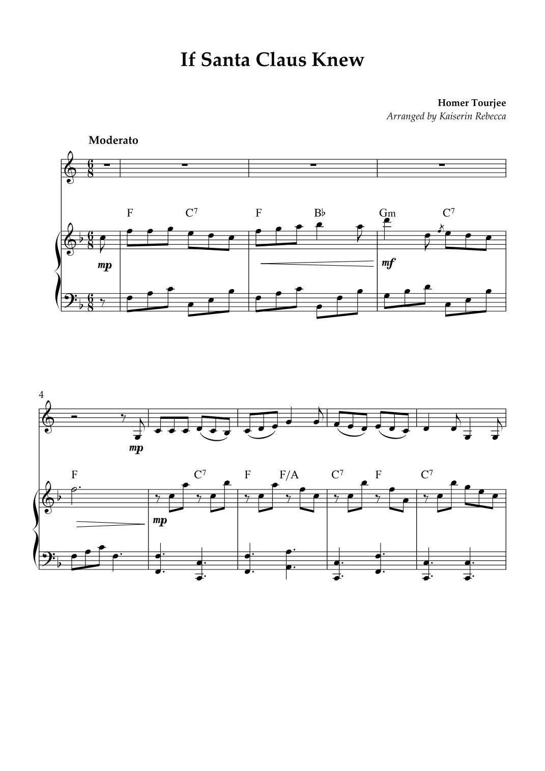 If Santa Claus Knew (arr. Kaiserin Rebecca)