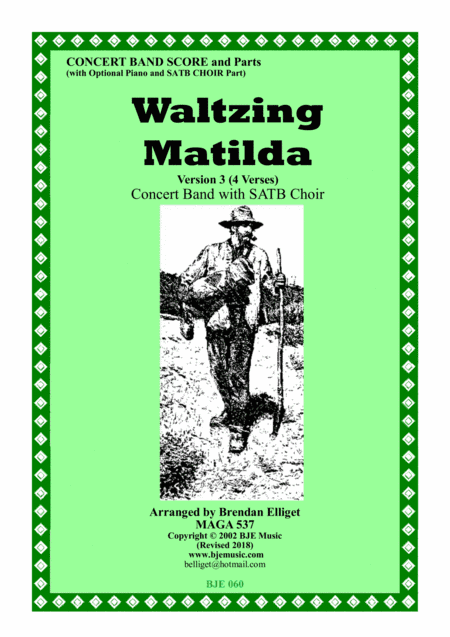 Waltzing Matilda - Concert Band with SATB Choir (arr. Brendan Elliget)