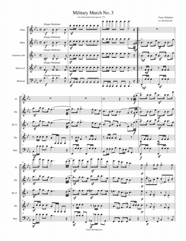 Military March No. 3 (arr. Bill Malcolm)