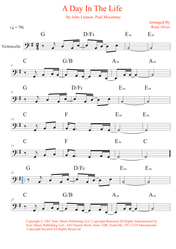 A Day In The Life (arr. Rene Alves)