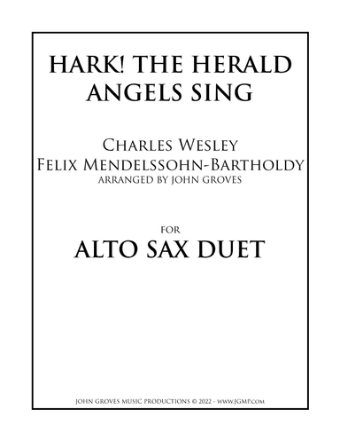 Hark! The Herald Angels Sing - Alto Sax Duet (arr. John Groves)
