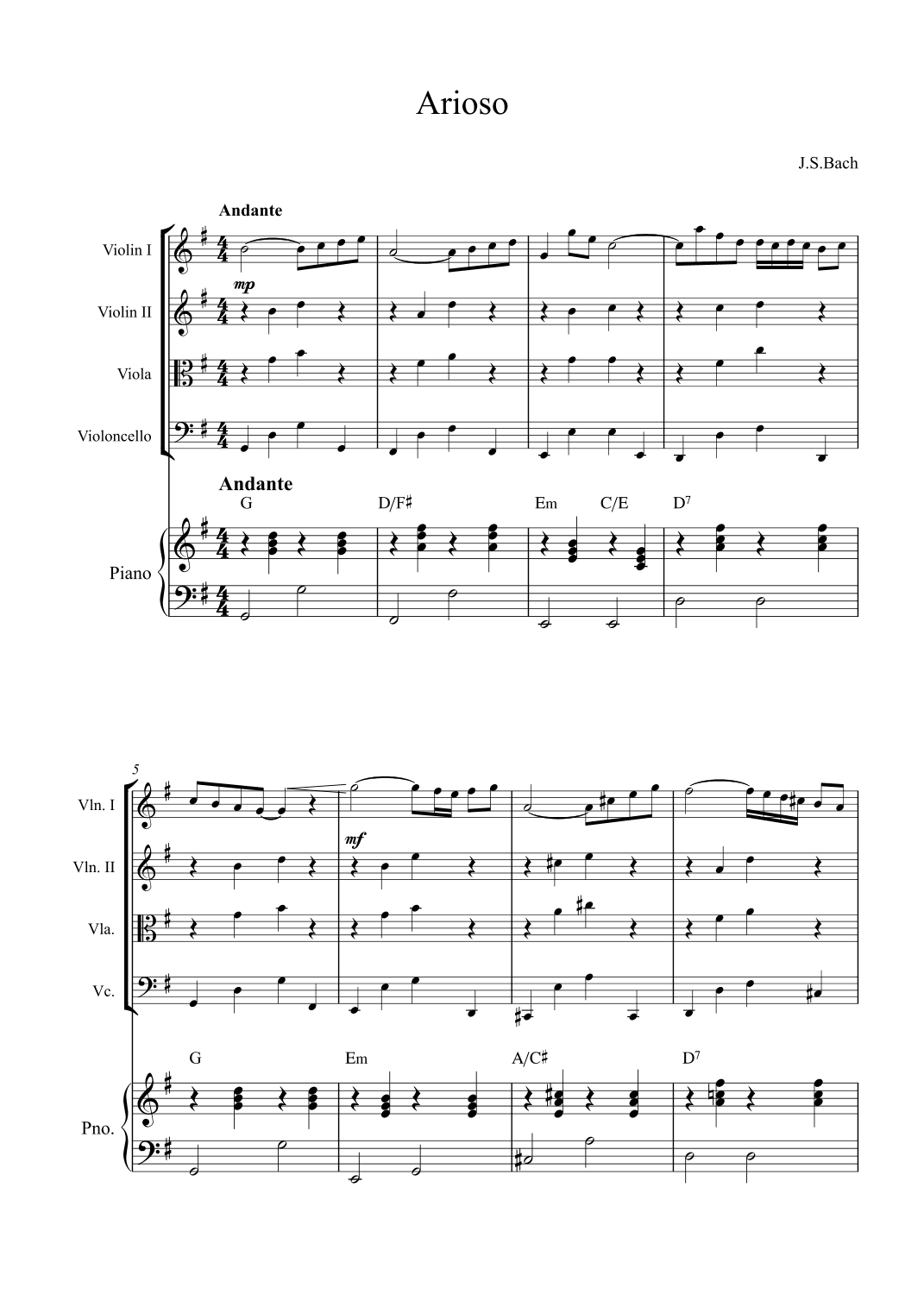 Arioso (arr. Alex Nunes Rodrigues)