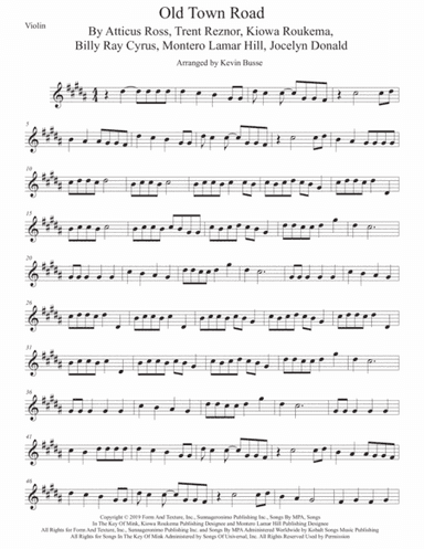 Old Town Road (remix) (arr. Kevin Busse)