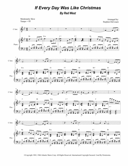 If Every Day Was Like Christmas (arr. Stephen DeCesare)