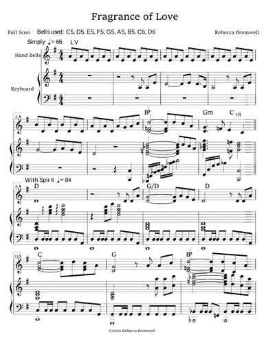 "Fragrance of Love" - Score Only