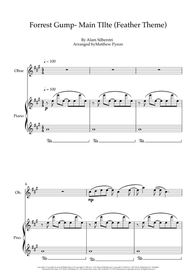Forrest Gump - Main Title (feather Theme) (arr. Matthew pyeon)