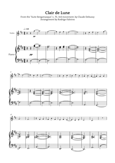 Clair de Lune (arr. Rodrigo Faleiros)