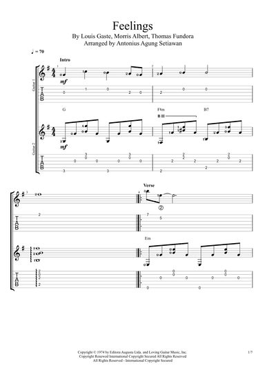 Feelings (?dime?) (arr. Antonius Agung Setiawan)