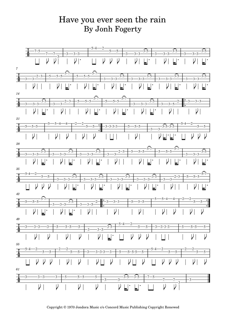 Have You Ever Seen The Rain? (arr. Madelu Lopes)