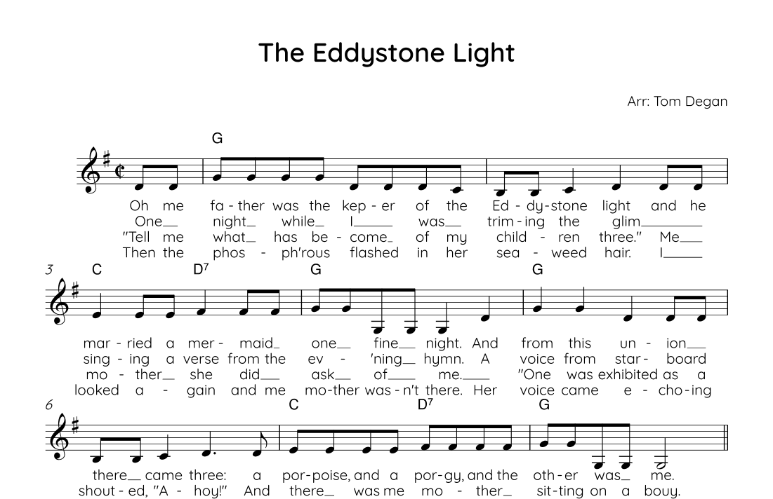 The Eddystone Light (arr. Thomas Degan)