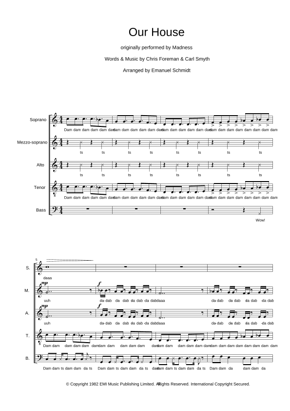 Our House (arr. Emanuel Schmidt)