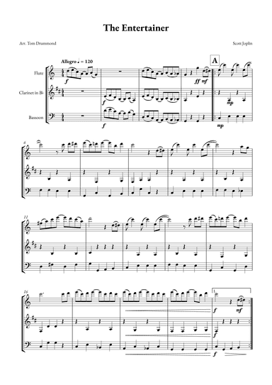 The Entertainer (arr. Tom Drummond)