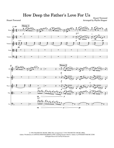 How Deep The Father's Love For Us (arr. Phyllis Hopper)