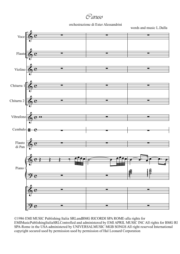 Caruso (arr. Ester Alessandrini)