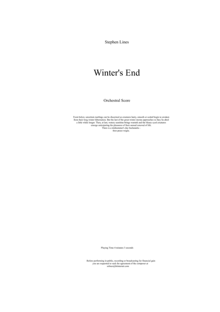 Winter's End