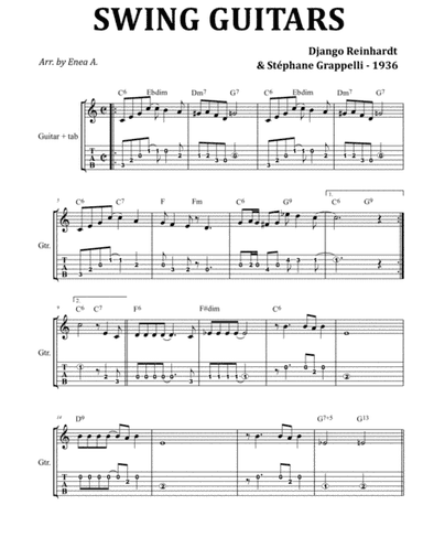 SWING  GUITARS (arr. Enea A.)