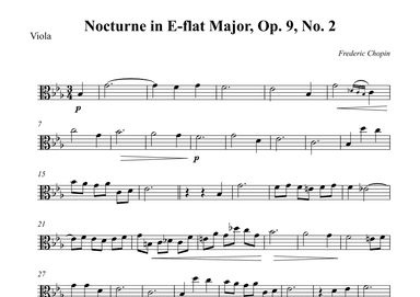 Nocturne in E-flat Major, Op. 9, No. 2 (arr. Wesley S. SIlva)