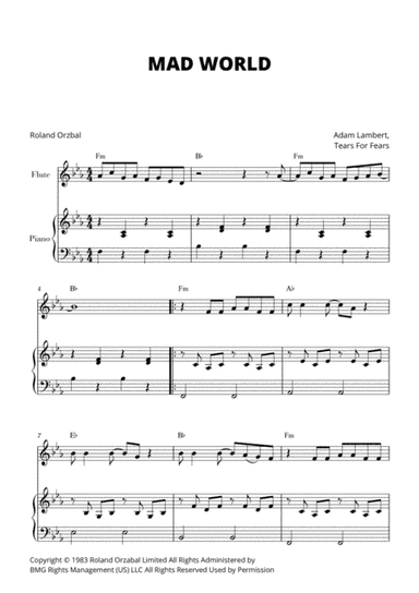 Mad World (arr. Cadenza Editions)