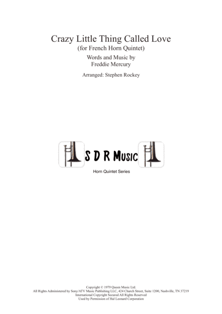 Crazy Little Thing Called Love (arr. Stephen Rockey)