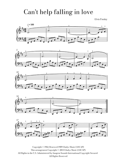 Can't Help Falling In Love (arr. Lais Reis)