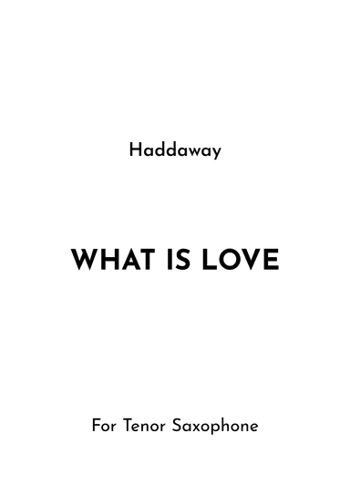 What Is Love (arr. Jireh J.)