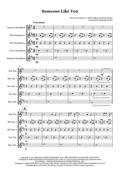 Someone Like You (arr. Kayleigh Huelin)