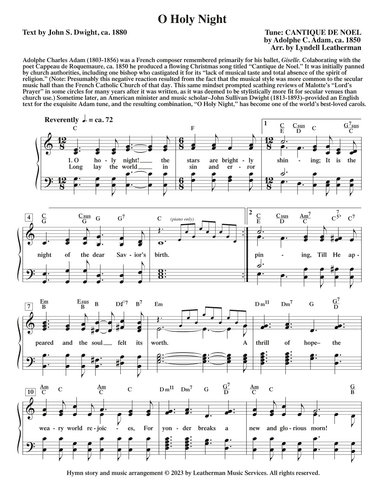 O Holy Night (arr. Lyndell Leatherman)