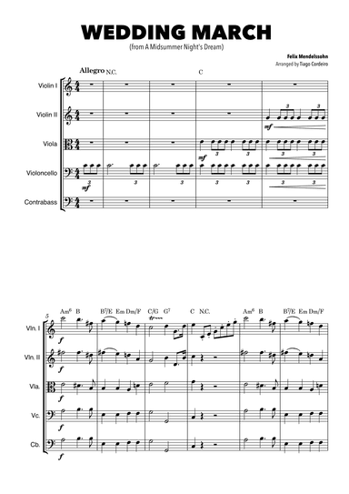 Wedding March (arr. Tiago Cordeiro)