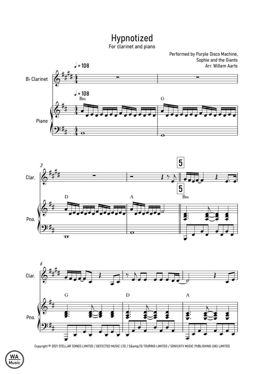 Purple Disco Machine (arr. Willem Aarts)