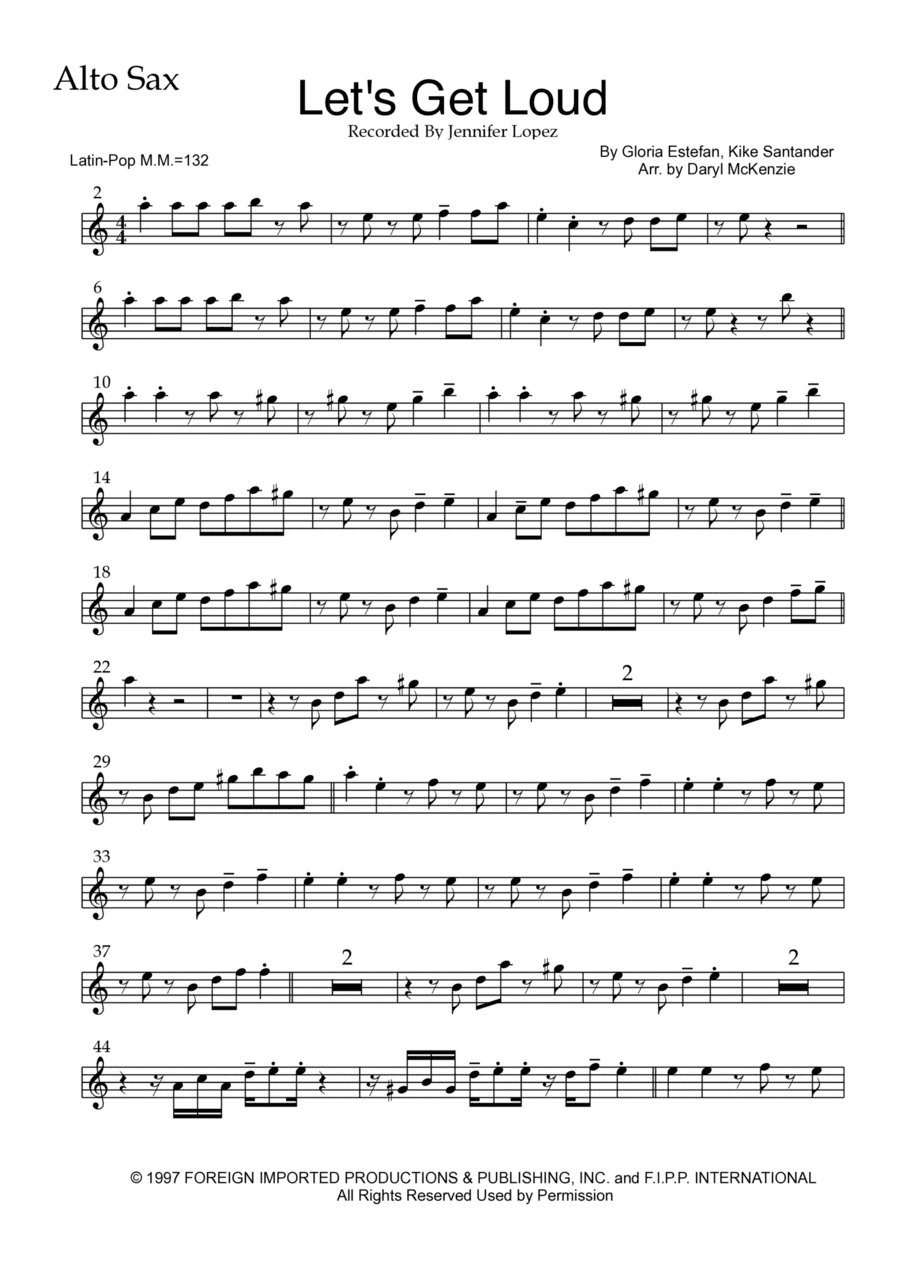 Let's Get Loud (arr. Daryl McKenzie)