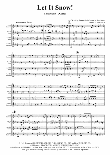 Let It Snow! Let It Snow! Let It Snow! (arr. Thomas Graf)